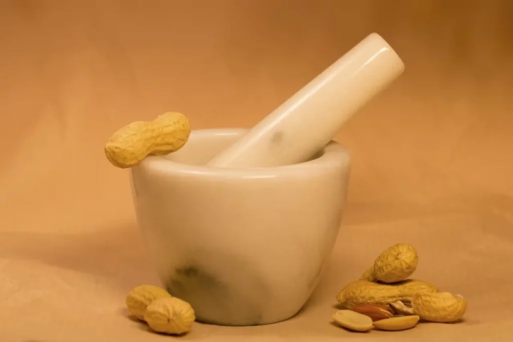 beurre de cacahuètes dans un pot